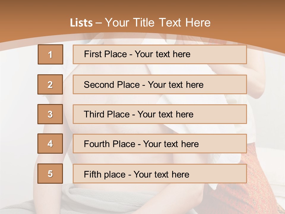 A Man Sitting On A Bed Next To A Woman PowerPoint Template