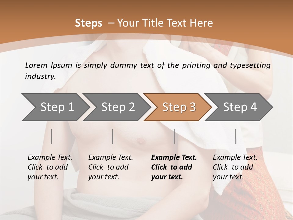 A Man Sitting On A Bed Next To A Woman PowerPoint Template