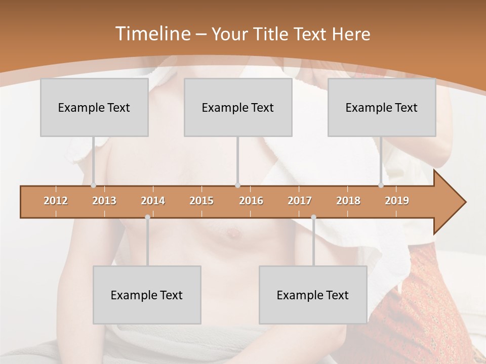 A Man Sitting On A Bed Next To A Woman PowerPoint Template