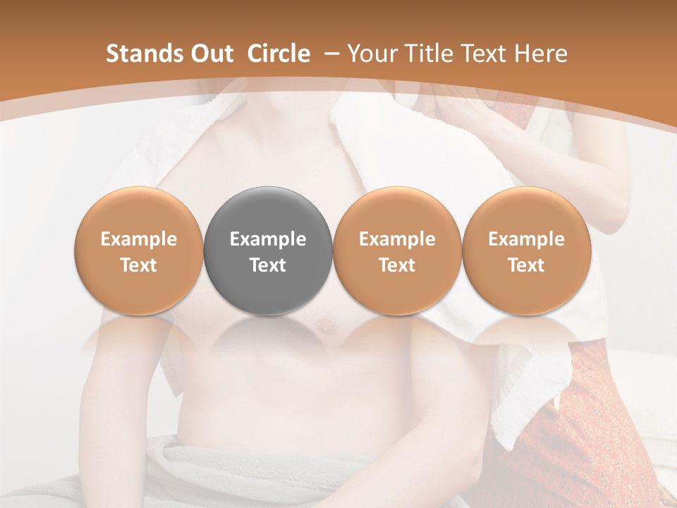 A Man Sitting On A Bed Next To A Woman PowerPoint Template