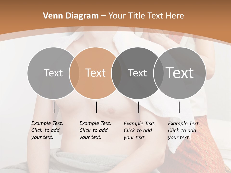 A Man Sitting On A Bed Next To A Woman PowerPoint Template