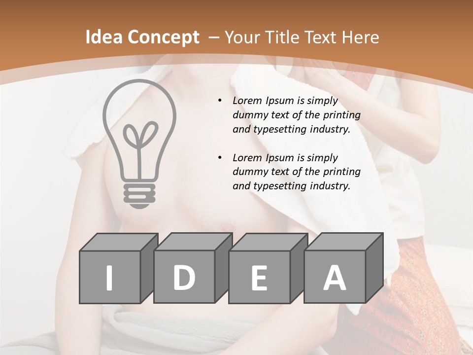 A Man Sitting On A Bed Next To A Woman PowerPoint Template