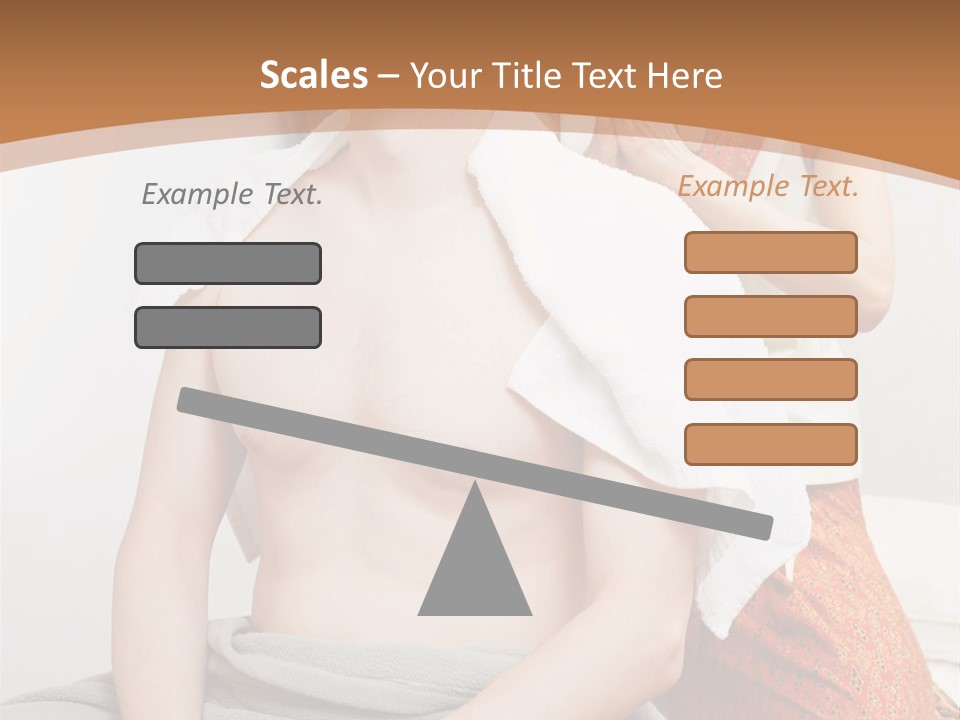 A Man Sitting On A Bed Next To A Woman PowerPoint Template