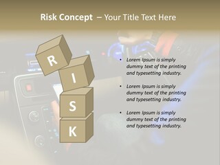 A Person Using A Cell Phone While Driving A Car PowerPoint Template