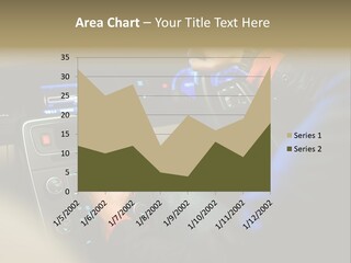 A Person Using A Cell Phone While Driving A Car PowerPoint Template