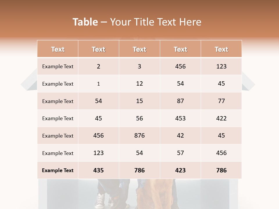 A Family Standing In Front Of A House With A Dog PowerPoint Template