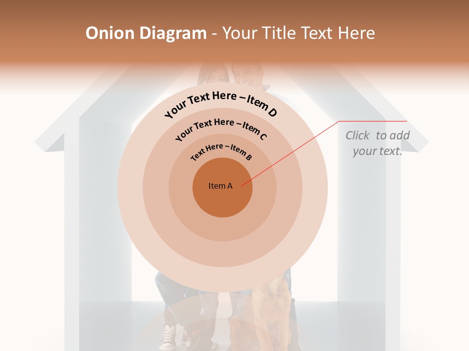 A Family Standing In Front Of A House With A Dog PowerPoint Template