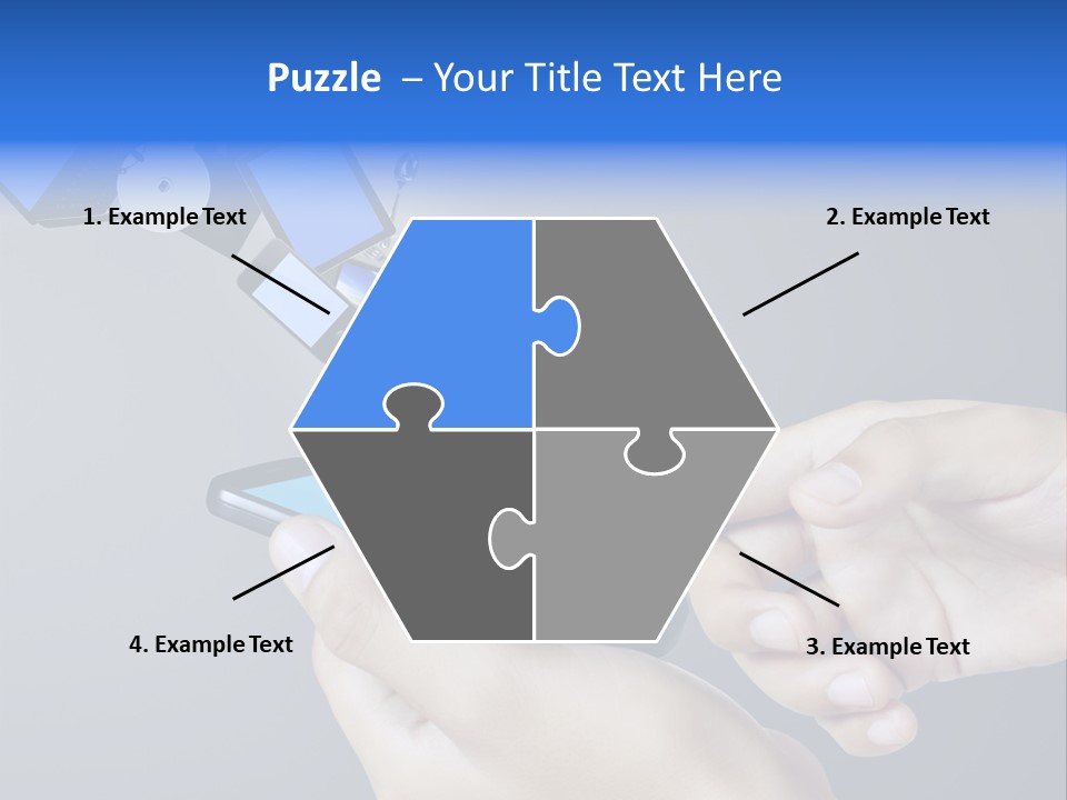 A Person Holding A Cell Phone With A Shopping Cart Coming Out Of It PowerPoint Template