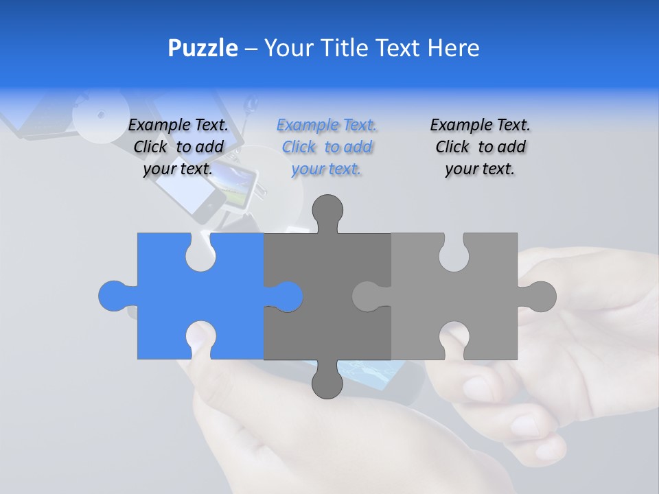 A Person Holding A Cell Phone With A Shopping Cart Coming Out Of It PowerPoint Template