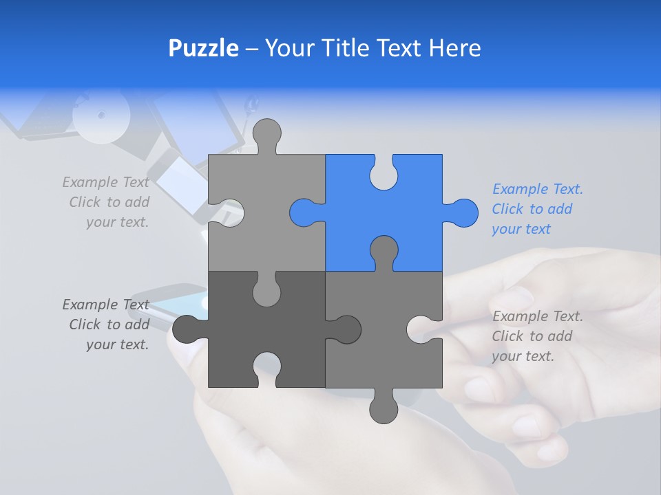 A Person Holding A Cell Phone With A Shopping Cart Coming Out Of It PowerPoint Template