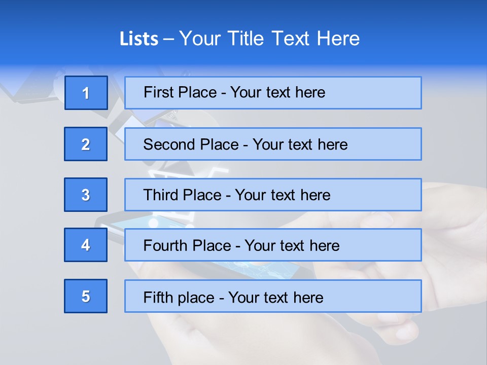 A Person Holding A Cell Phone With A Shopping Cart Coming Out Of It PowerPoint Template