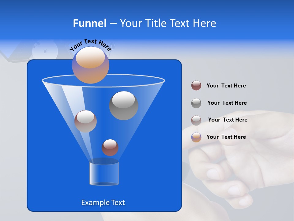 A Person Holding A Cell Phone With A Shopping Cart Coming Out Of It PowerPoint Template