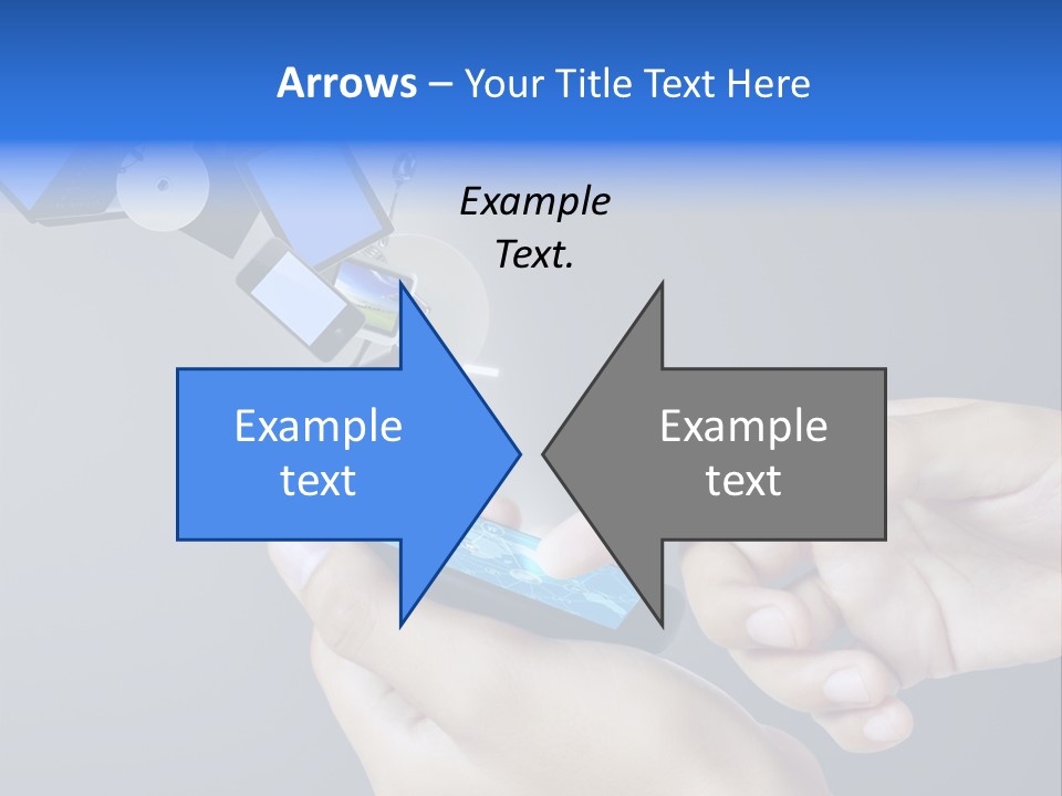 A Person Holding A Cell Phone With A Shopping Cart Coming Out Of It PowerPoint Template