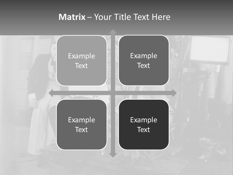 A Group Of People Sitting Around Each Other PowerPoint Template