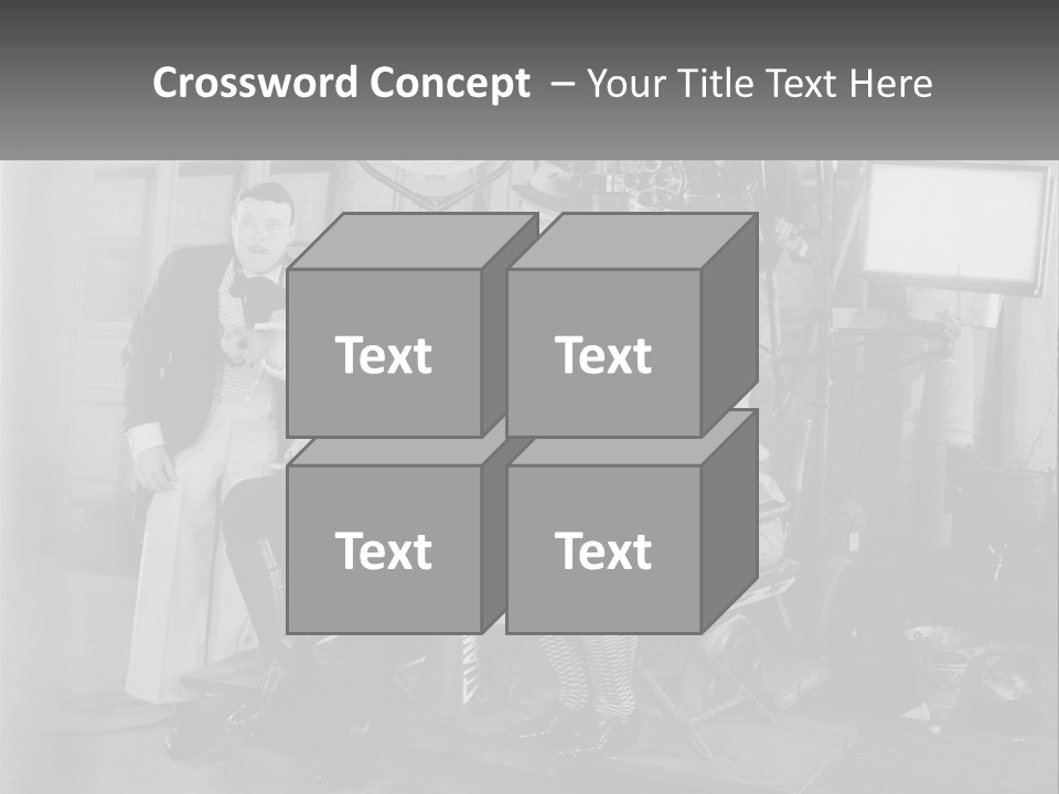 A Group Of People Sitting Around Each Other PowerPoint Template