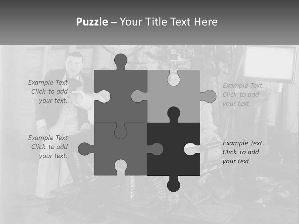 A Group Of People Sitting Around Each Other PowerPoint Template