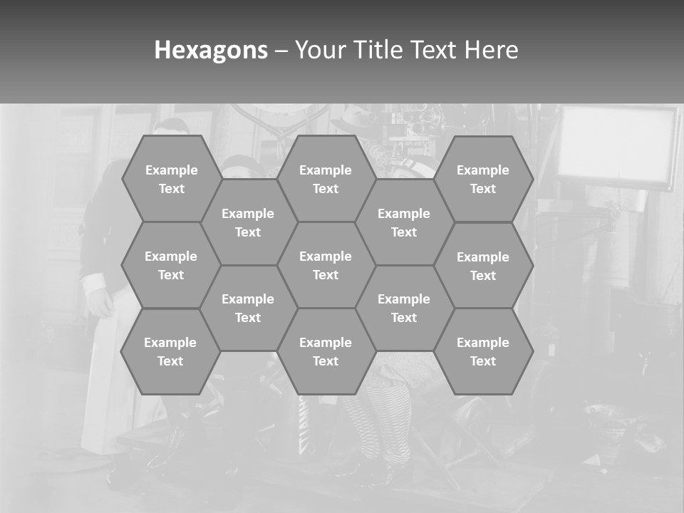 A Group Of People Sitting Around Each Other PowerPoint Template