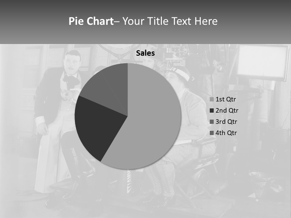 A Group Of People Sitting Around Each Other PowerPoint Template