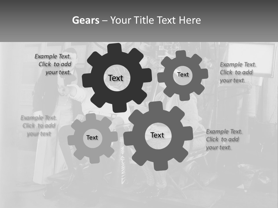 A Group Of People Sitting Around Each Other PowerPoint Template