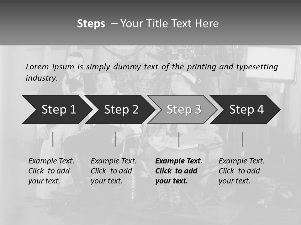 A Group Of People Sitting Around Each Other PowerPoint Template
