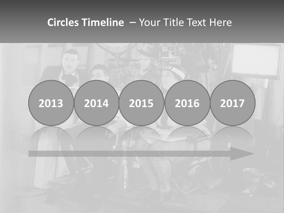 A Group Of People Sitting Around Each Other PowerPoint Template