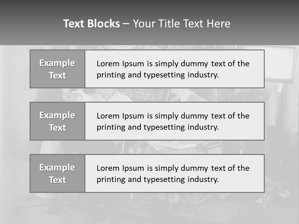 A Group Of People Sitting Around Each Other PowerPoint Template