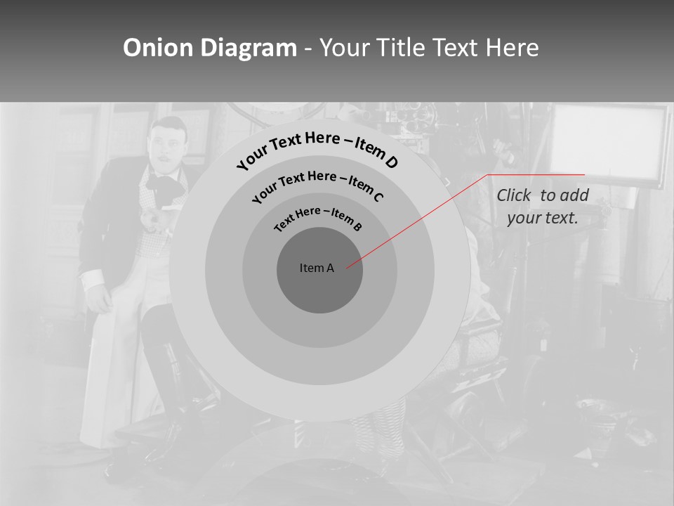 A Group Of People Sitting Around Each Other PowerPoint Template