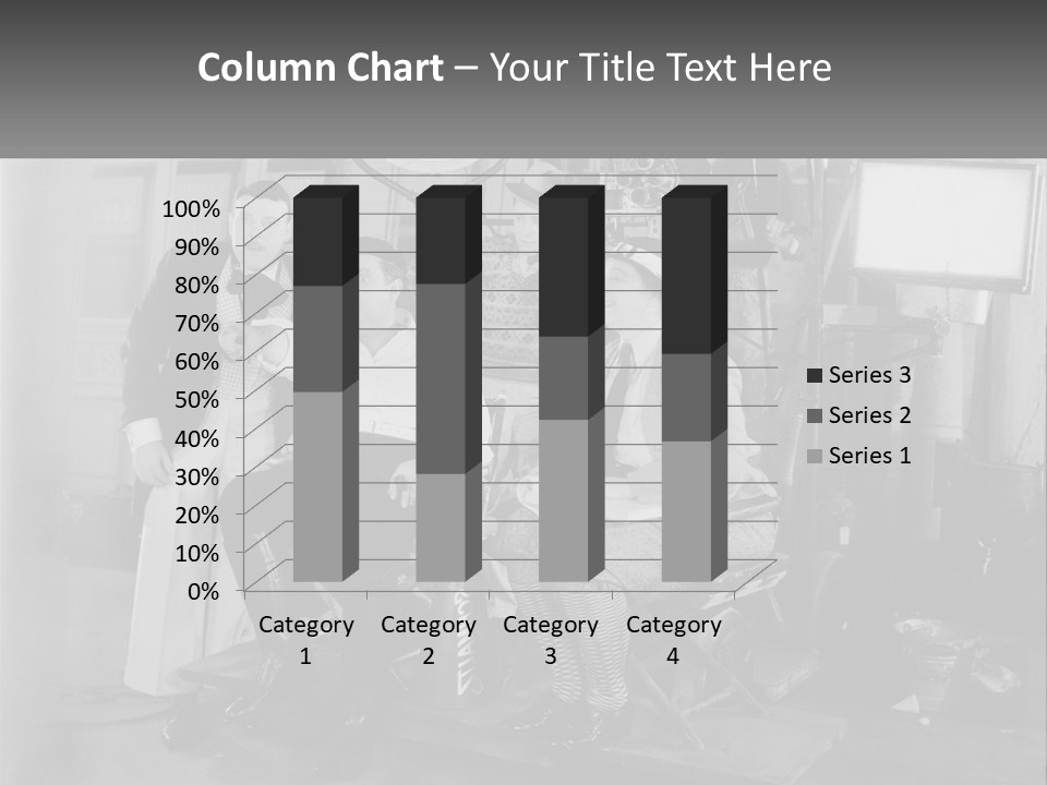 A Group Of People Sitting Around Each Other PowerPoint Template