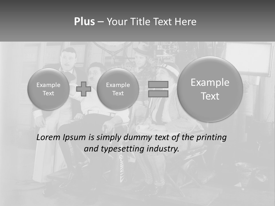 A Group Of People Sitting Around Each Other PowerPoint Template