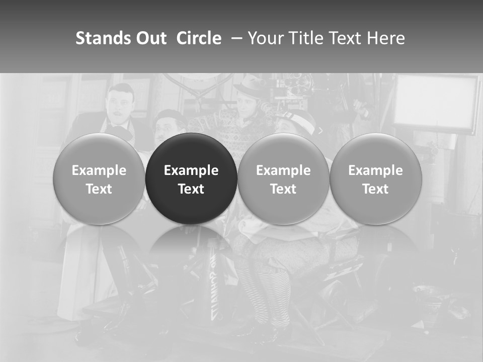 A Group Of People Sitting Around Each Other PowerPoint Template