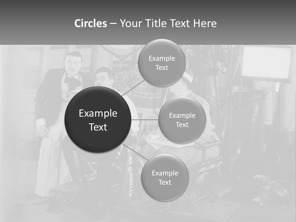 A Group Of People Sitting Around Each Other PowerPoint Template