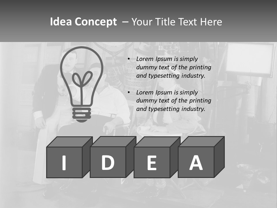 A Group Of People Sitting Around Each Other PowerPoint Template