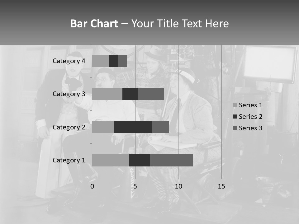 A Group Of People Sitting Around Each Other PowerPoint Template