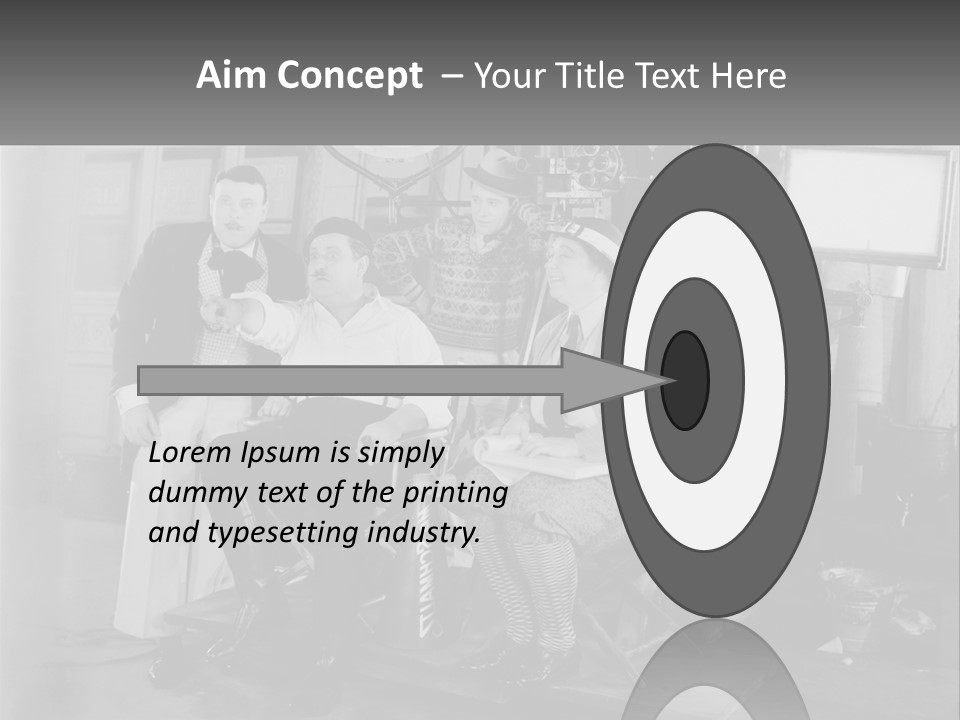 A Group Of People Sitting Around Each Other PowerPoint Template