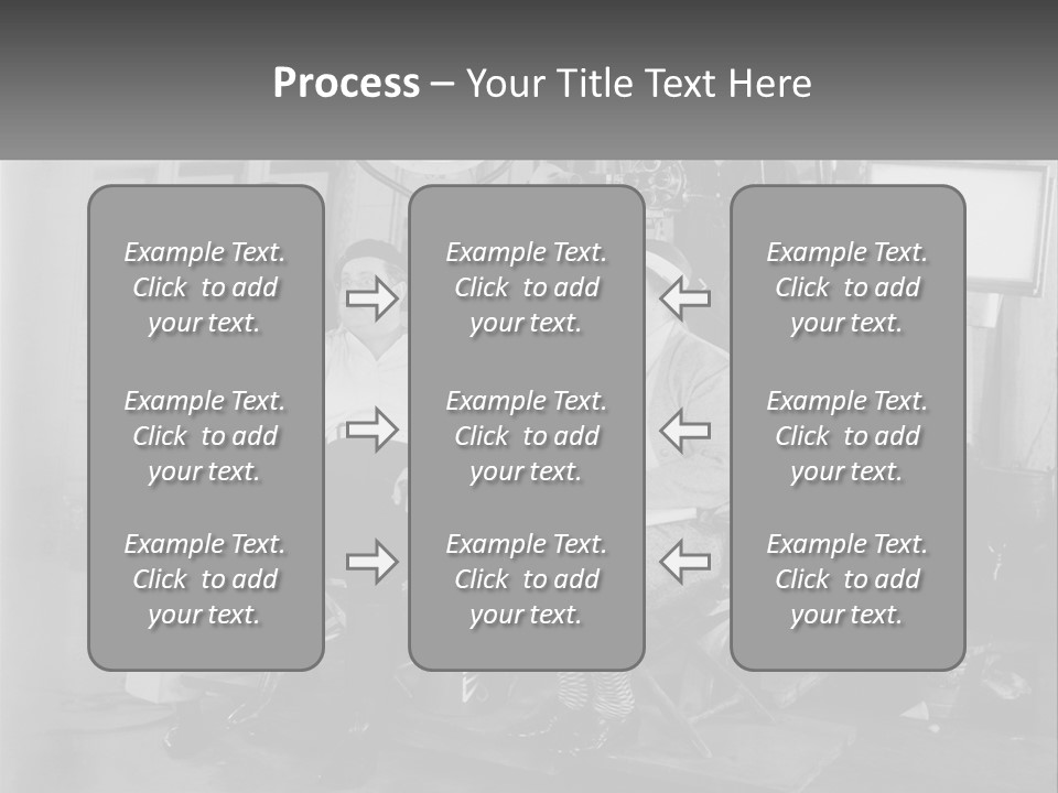 A Group Of People Sitting Around Each Other PowerPoint Template