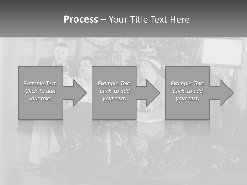A Group Of People Sitting Around Each Other PowerPoint Template