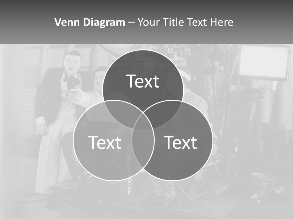 A Group Of People Sitting Around Each Other PowerPoint Template