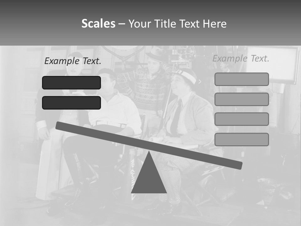 A Group Of People Sitting Around Each Other PowerPoint Template