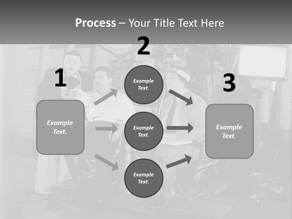 A Group Of People Sitting Around Each Other PowerPoint Template
