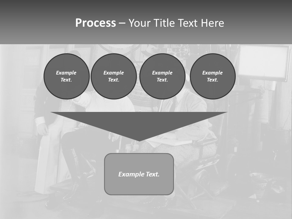 A Group Of People Sitting Around Each Other PowerPoint Template