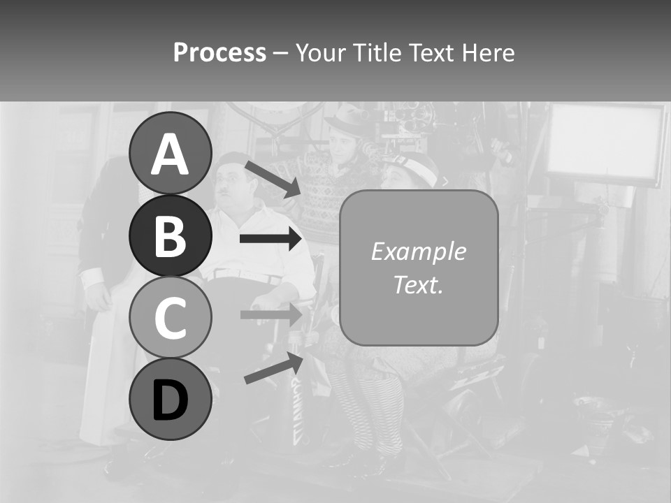 A Group Of People Sitting Around Each Other PowerPoint Template