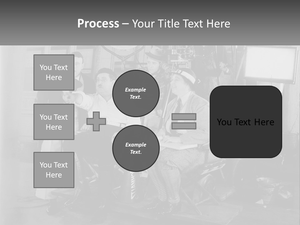A Group Of People Sitting Around Each Other PowerPoint Template