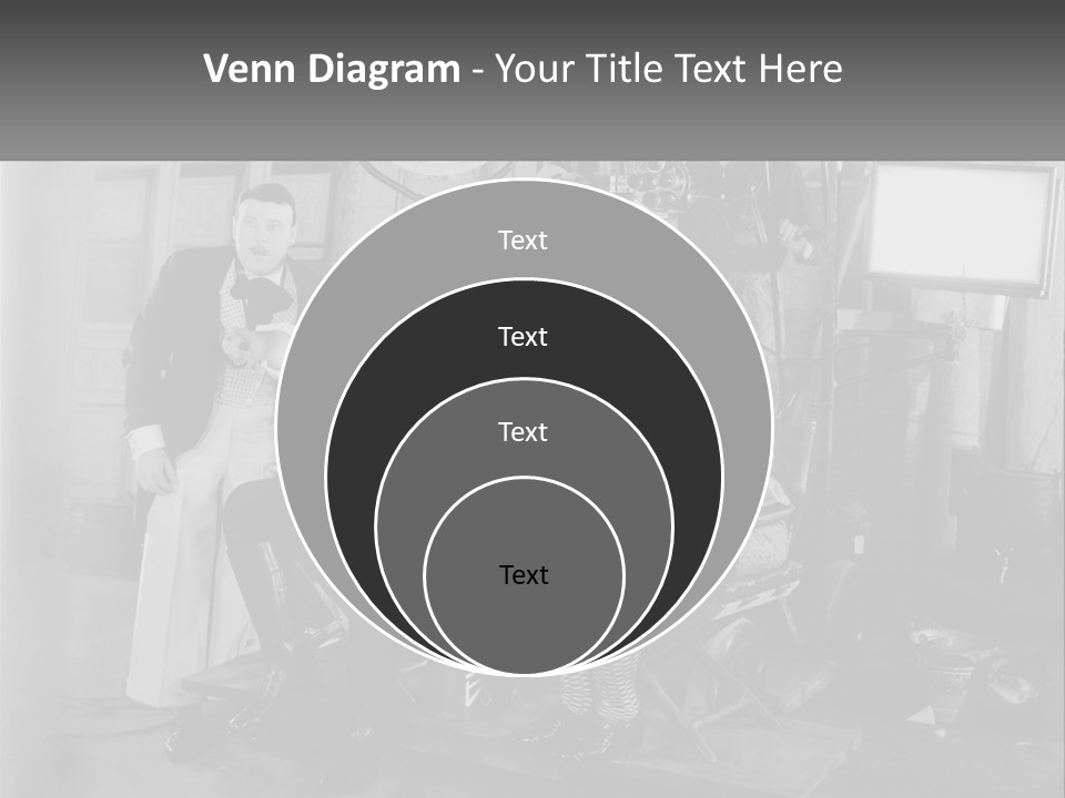 A Group Of People Sitting Around Each Other PowerPoint Template