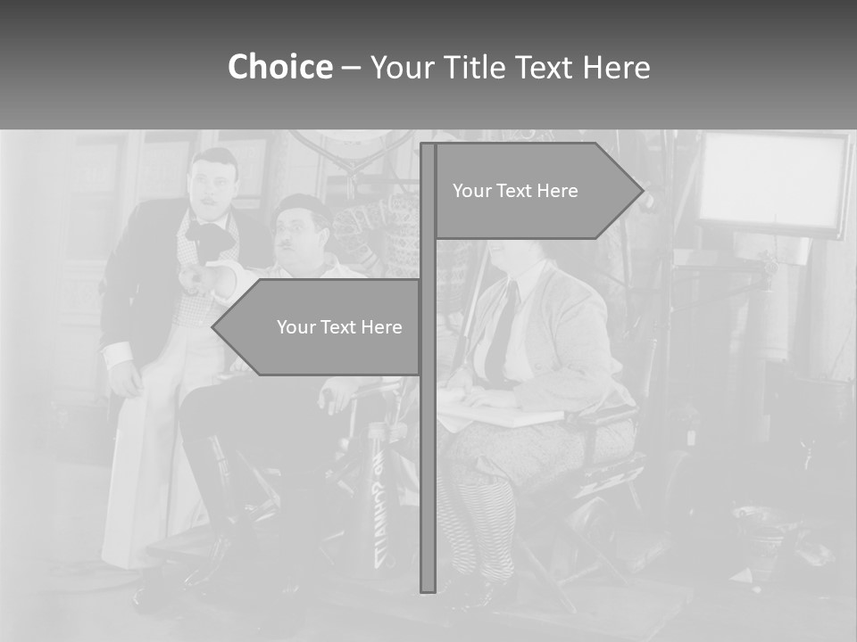 A Group Of People Sitting Around Each Other PowerPoint Template