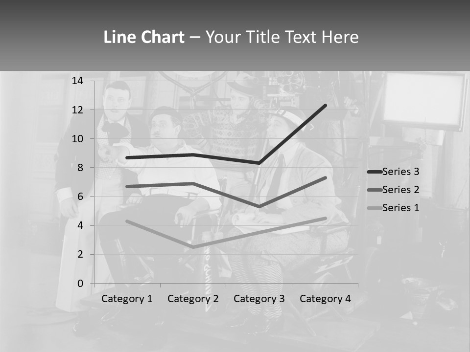 A Group Of People Sitting Around Each Other PowerPoint Template