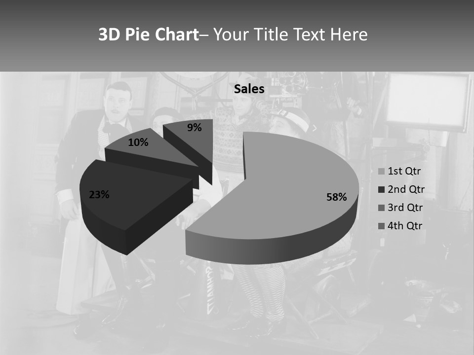 A Group Of People Sitting Around Each Other PowerPoint Template
