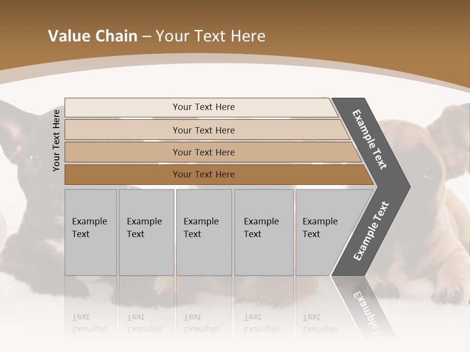 A Group Of Puppies Sitting Next To Each Other PowerPoint Template