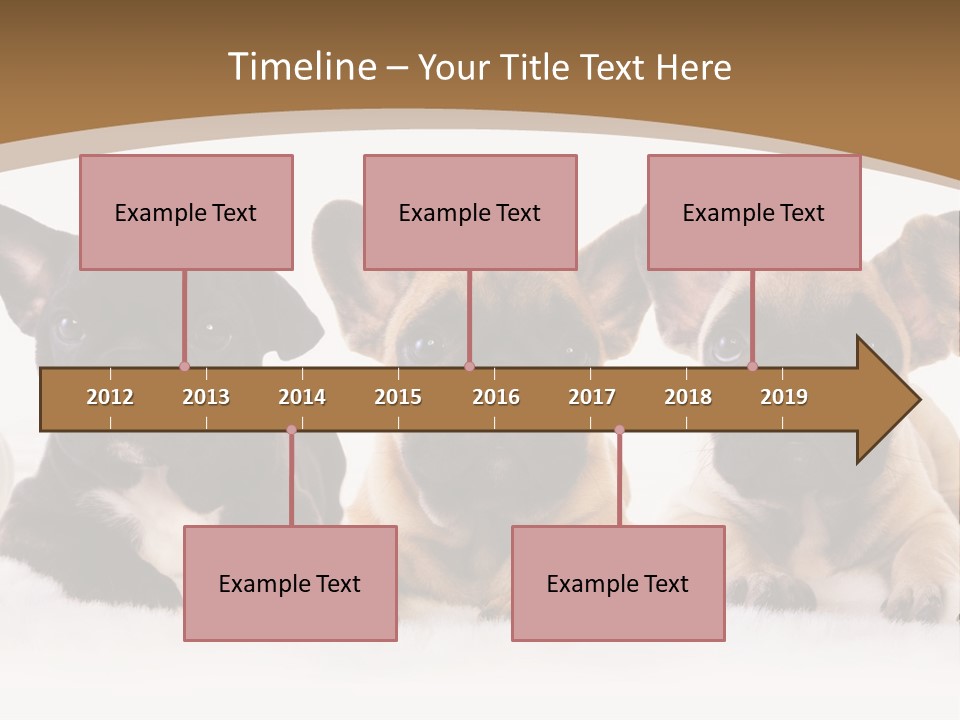 A Group Of Puppies Sitting Next To Each Other PowerPoint Template