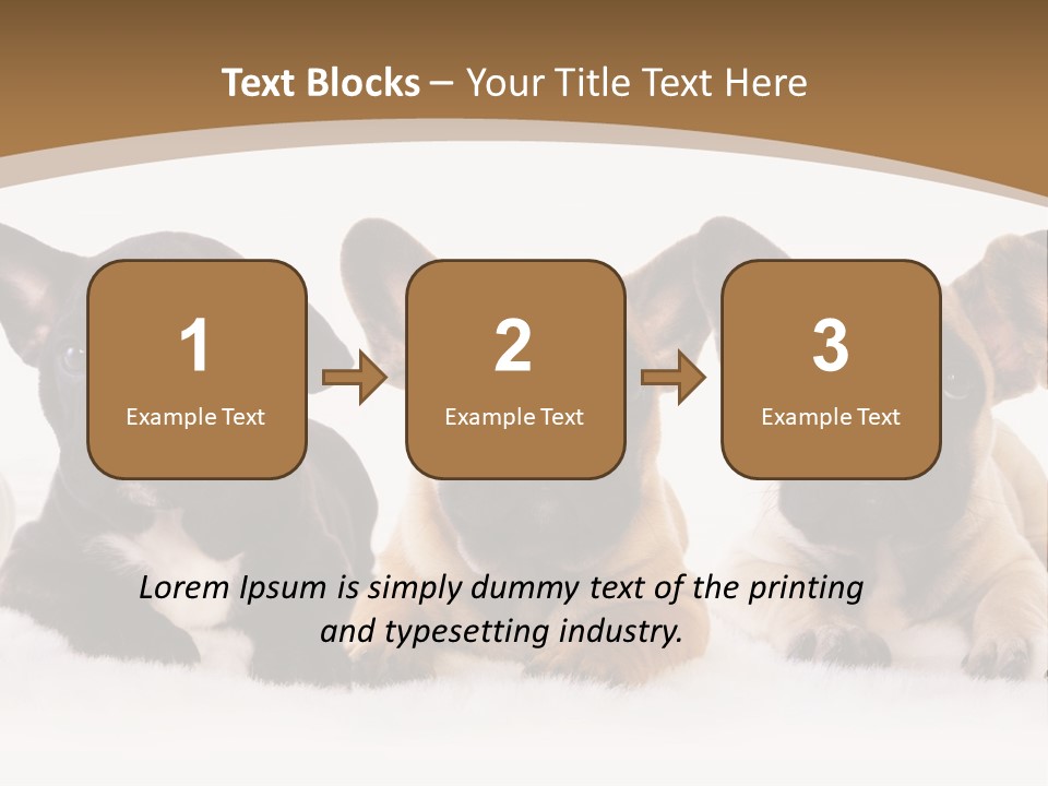 A Group Of Puppies Sitting Next To Each Other PowerPoint Template