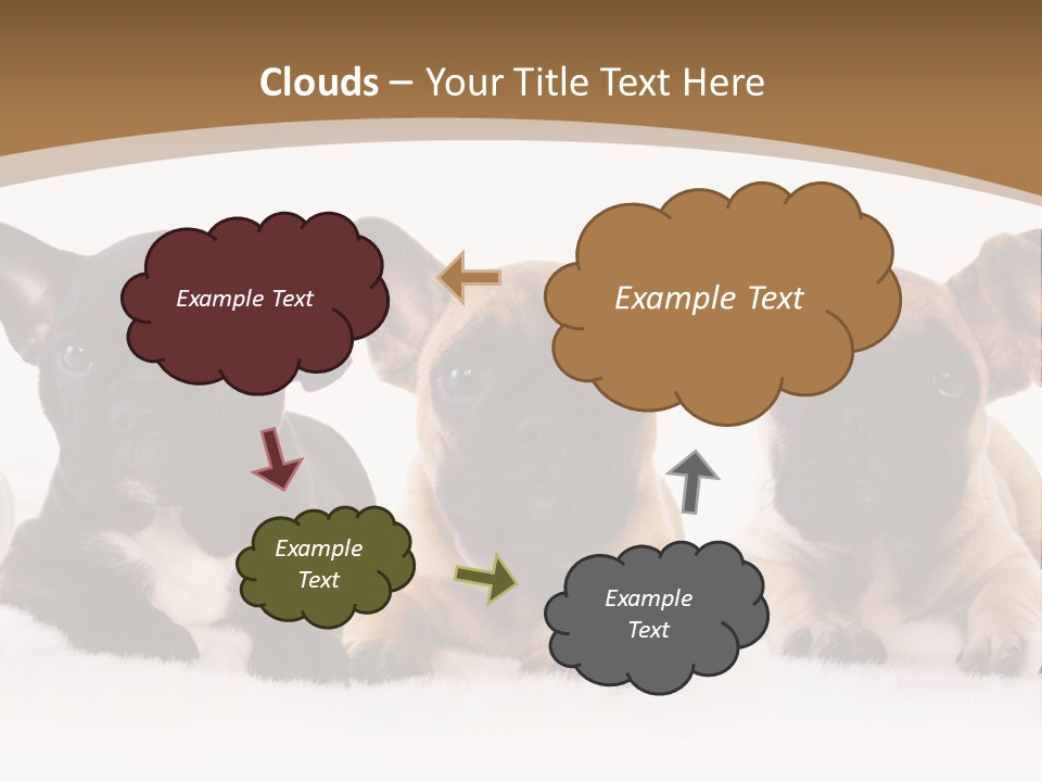 A Group Of Puppies Sitting Next To Each Other PowerPoint Template